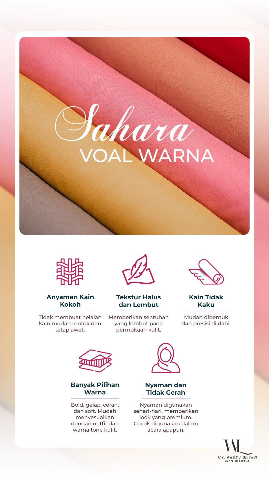 Keunggulan Sahara Voal Warna