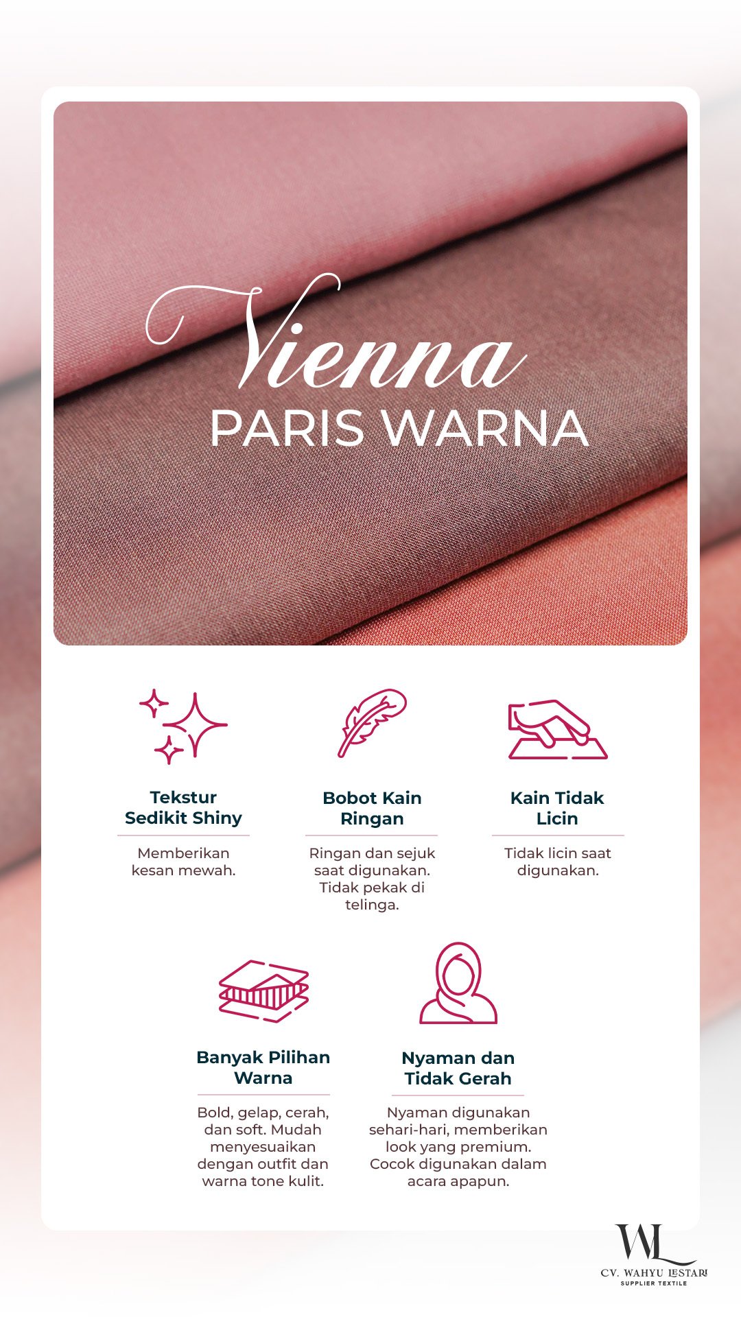 Keunggulan Vienna Paris Warna